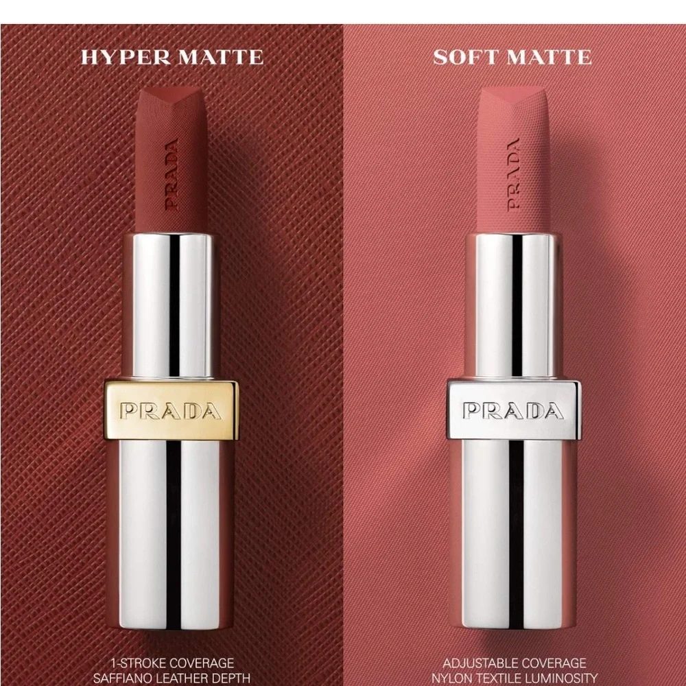 Prada Monochrome Soft Matte Blur Lipstick- Refill B106 Caramel - Picture 3 of 4